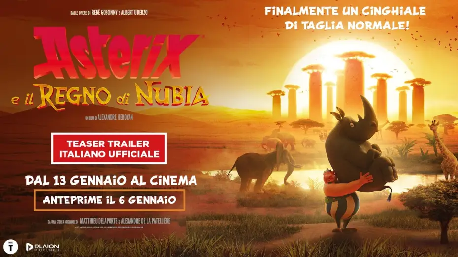 Wideo do filmu Astérix - Le Royaume de Nubie — Asterix e il Regno di Nubia | Teaser Trailer Italiano Ufficiale
