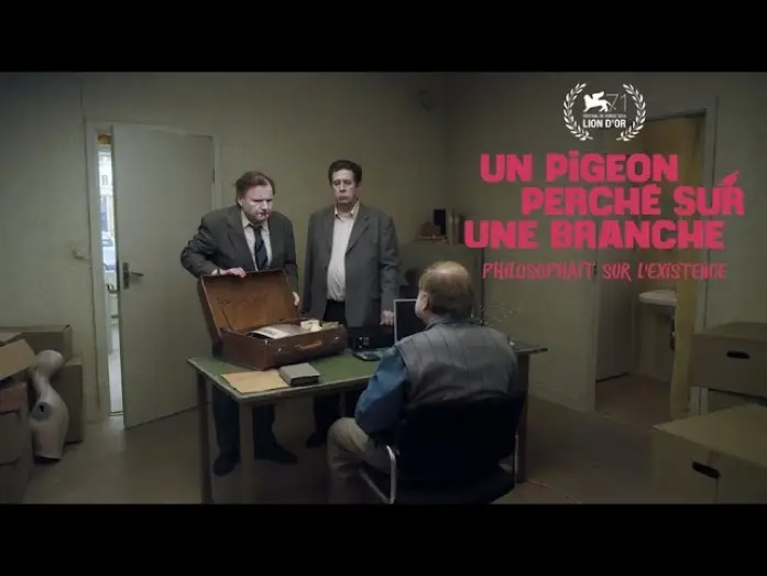 Wideo do filmu Gołąb przysiadł na gałęzi i rozmyśla o istnieniu — Un pigeon perché sur une branche philosophait sur l'existence bande-annonce officielle