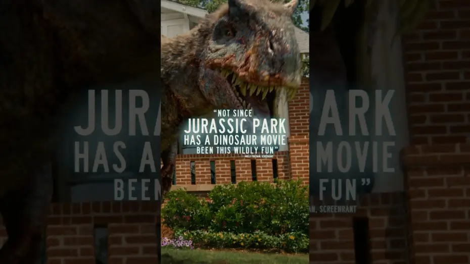 Wideo do filmu Koniec ulicy Dębowej — “The most thrilling dinosaur movie in ages.”
