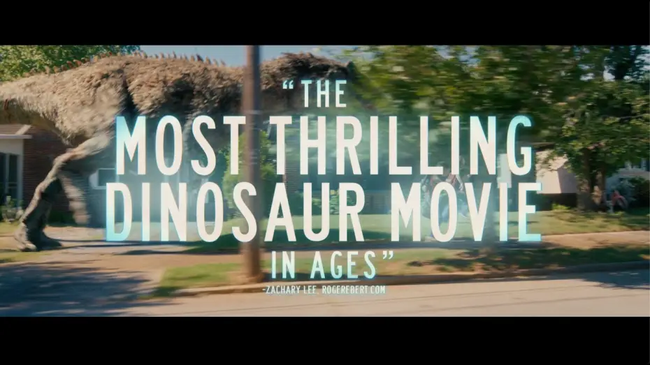 Wideo do filmu Koniec ulicy Dębowej — "The Most Thrilling Dinosaur Movie in Ages"