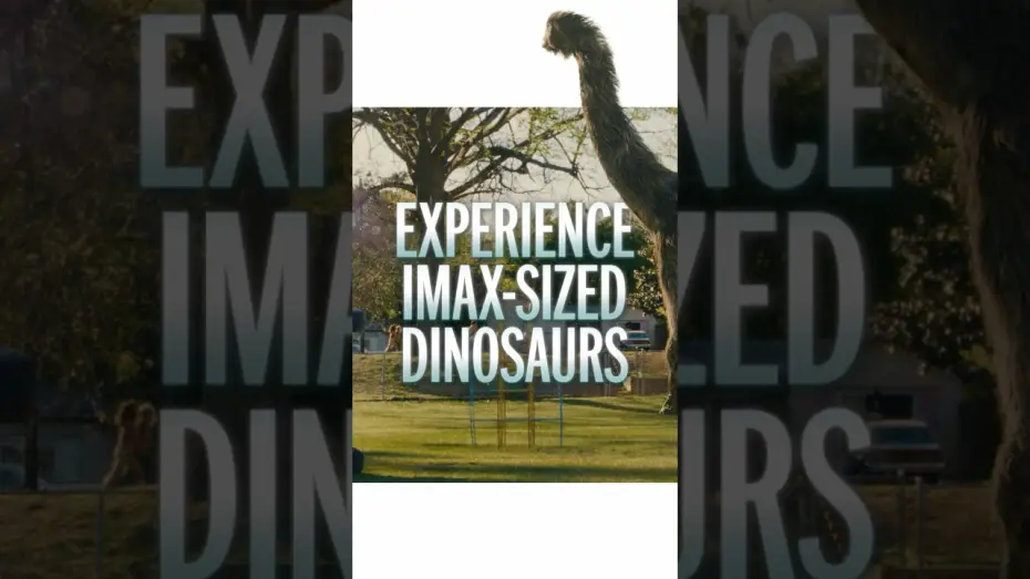 Wideo do filmu Koniec ulicy Dębowej — Experience IMAX-sized dinosaurs in your neighborhood.