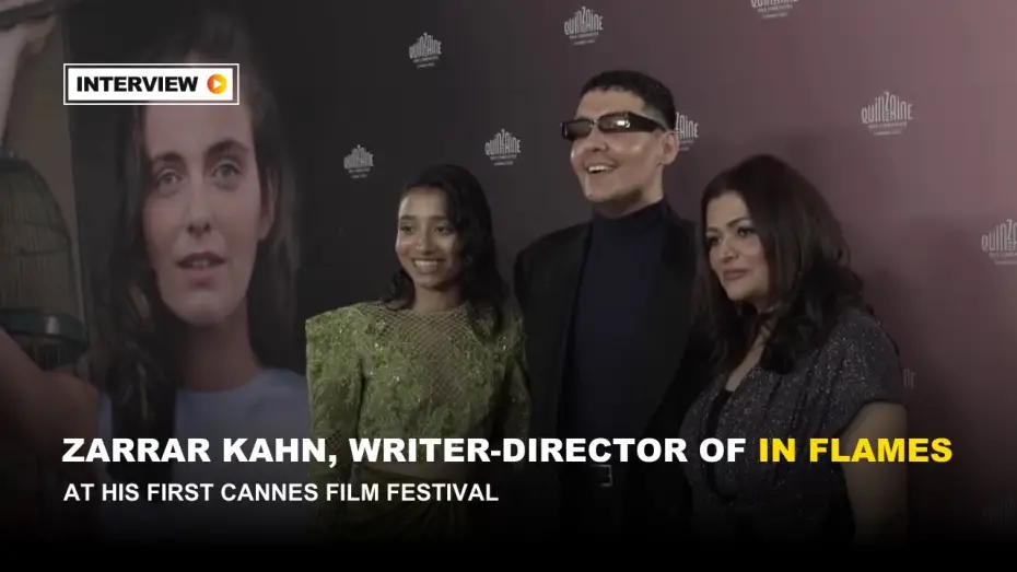 Wideo do filmu W płomieniach — Writer-Director Zarrar Kahn at his first Cannes Film Festival (2023)