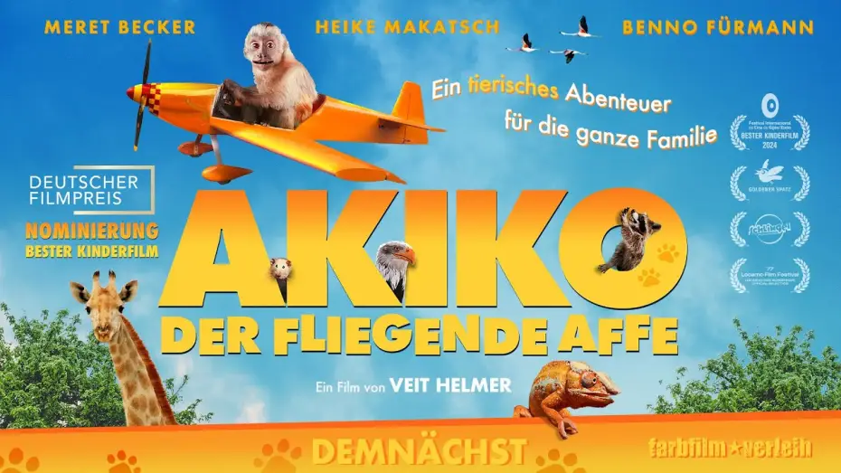 Wideo do filmu Akiko, latająca małpka — Akiko - der fliegende Affe | Trailer [HD]