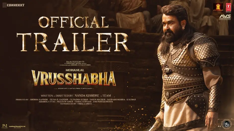 Wideo do filmu Vrusshabha — Vrusshabha Official Trailer (Hindi) | Mohanlal as a King | Naandda Kishore | 25th Dec 2025 | Sam CS