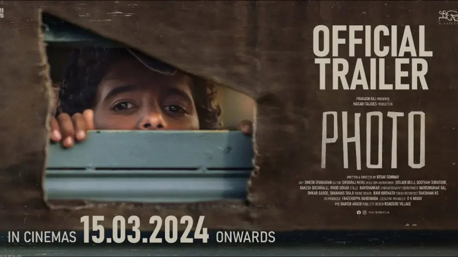 Wideo do filmu Photo — PHOTO - Kannada Film Official Trailer 2024| Prakash Raj| Utsav Gonwar