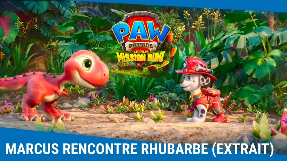Wideo do filmu Psi Patrol i Dinozaury — La Pat' Patrouille : Le Film - Mission Dino (extrait) | Quand Marcus rencontre Rhubarbe