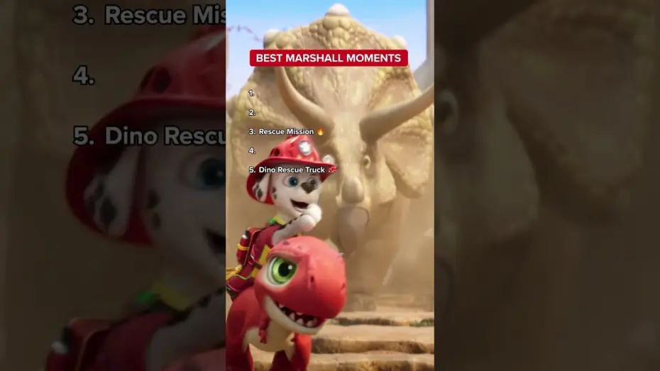 Wideo do filmu Psi Patrol i dinozaury — Best Marshall Moment
