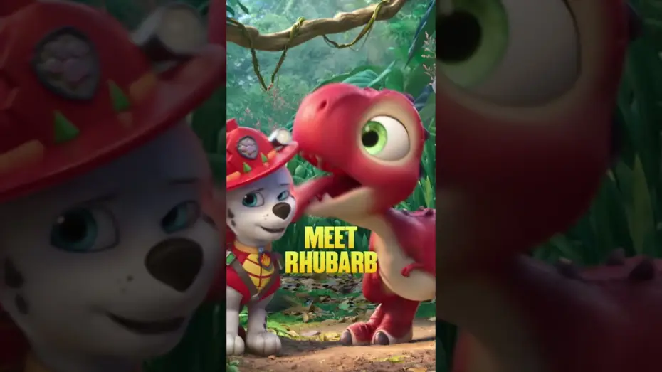 Wideo do filmu Psi Patrol i dinozaury — Something cute is coming to the big screen. Don't miss Rhubarb in PAW Patrol on FRIDAY.