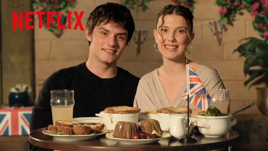 Wideo do filmu Enola Holmes 3 — Millie Bobby Brown & Louis Partridge Eat British Nibbles