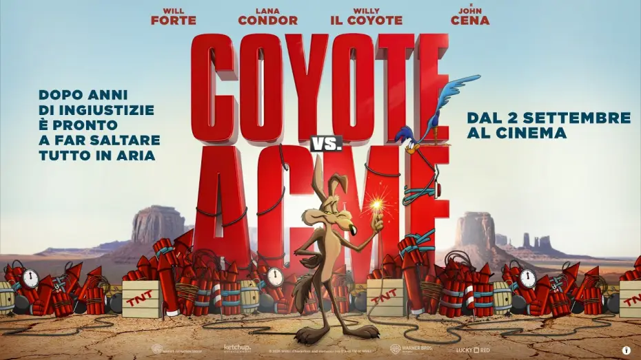 Wideo do filmu Struś Pędziwiatr i zemsta kojota — COYOTE vs ACME - Trailer 2 ITA HD