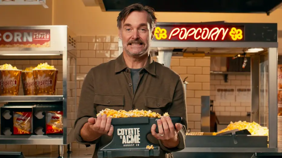 Wideo do filmu Struś Pędziwiatr i zemsta kojota — Coyote vs. ACME Drops The World’s Heaviest Popcorn Bucket