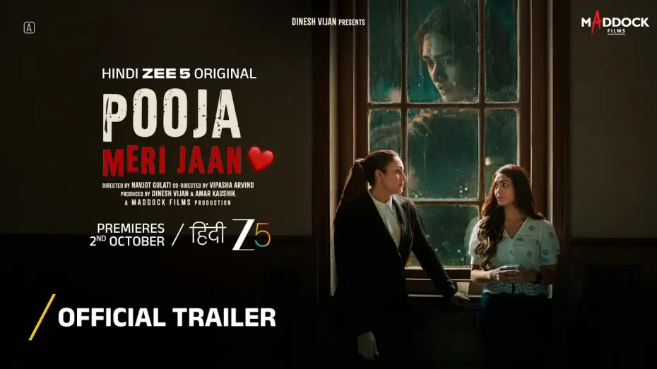 Wideo do filmu पूजा मेरी जान — Pooja Meri Jaan | Official Trailer | Zee 5 Original | Mrunal Thakur, Huma Q, Vikram C | Pre 2nd Oct