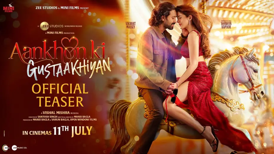 Wideo do filmu आँखों की गुस्ताखियाँ — Aankhon Ki Gustaakhiyan Official Teaser | Vikrant M | Shanaya K | Vishal M | In Cinemas 11th July