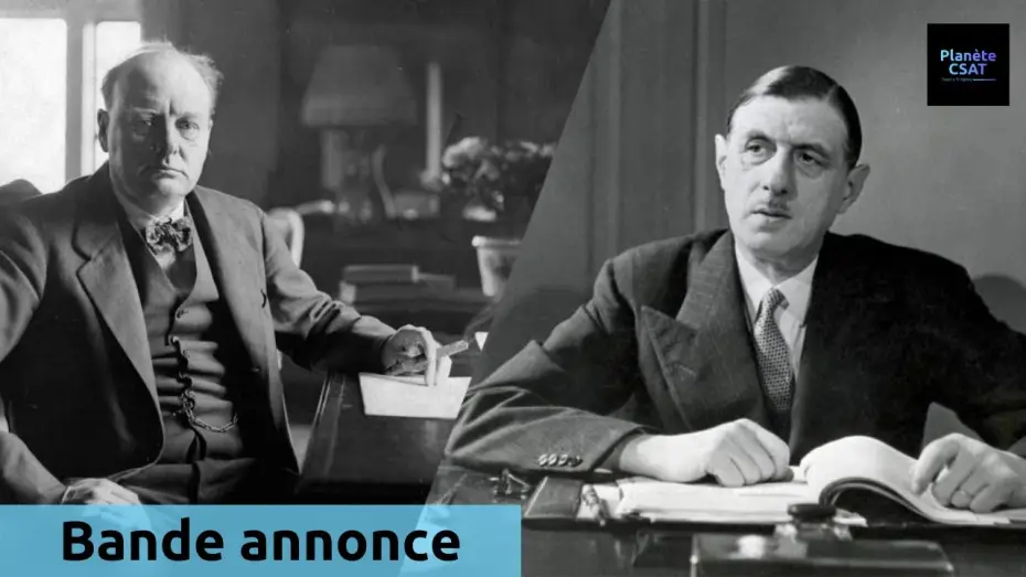 Wideo do filmu De Gaulle vs Churchill : Mémoires de guerre, guerre des mémoires — De Gaulle vs. Churchill : Mémoires de guerre, guerres de mémoires | bande annonce | Toute l'Histoire
