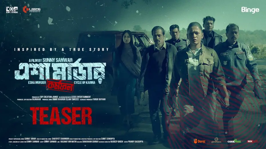 Wideo do filmu এশা মার্ডার: কর্মফল — ESHA MURDER: Cycle of Karma | Teaser | Badhon | Puja Cruze | Sunny Sanwar | Binge | Cop Creation