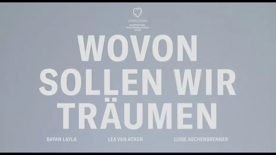 Wideo do filmu Vor dem Anfang — WOVON SOLLEN WIR TRÄUMEN Trailer - ab 19. Februar 2026 im Kino