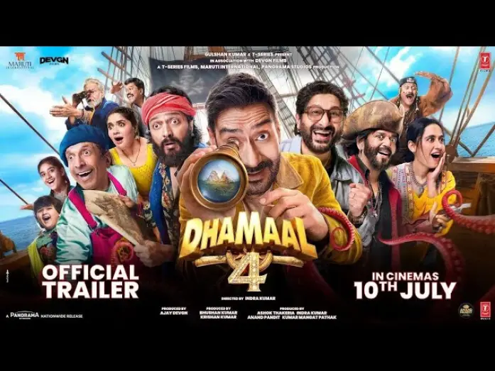 Wideo do filmu धमाल ४ — Dhamaal 4 (Trailer): Ajay Devgn, Arshad W, Riteish D, Jaaved J| Indra K| Bhushan K, Ashok T| 10 July