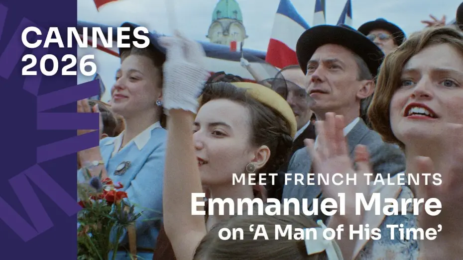Wideo do filmu Notre salut — Cannes 2026: Emmanuel Marre on A Man of His Time (Notre salut) [Subtitled]