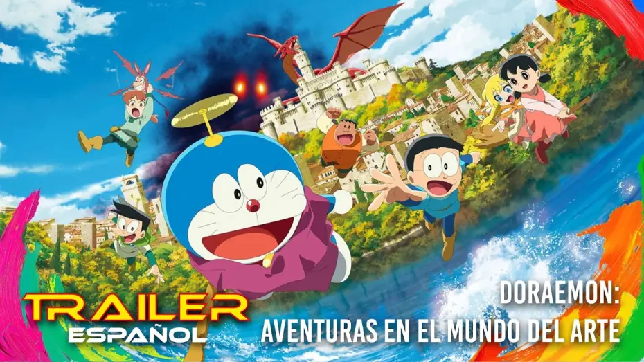 Wideo do filmu 映画ドラえもん のび太の絵世界物語 — Doraemon: Aventuras en el mundo del arte - Tráiler español