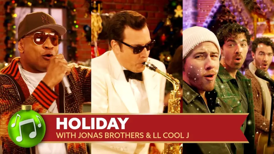 Wideo do filmu Jimmy Fallon's Holiday Seasoning Spectacular — Holiday ft. Jonas Brothers & LL Cool J | Jimmy Fallon's Holiday Seasoning Spectacular