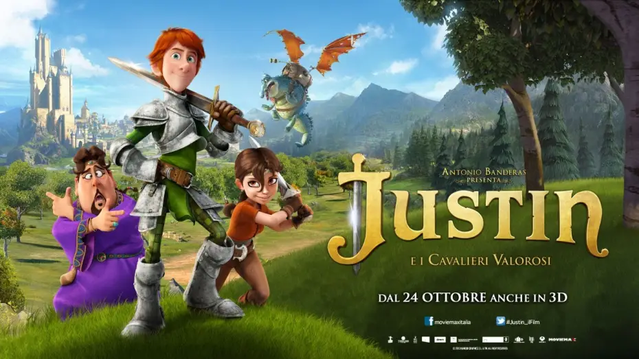 Wideo do filmu Rysiek Lwie Serce — JUSTIN E I CAVALIERI VALOROSI - Trailer italiano ufficiale
