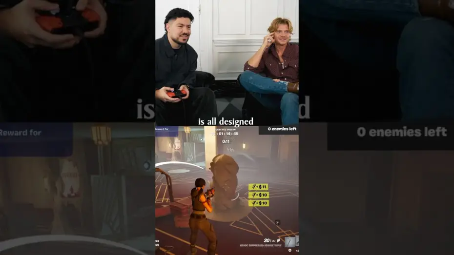 Wideo do filmu Clayface — Clayface star Tom Rhys Harries and @matcrackz come up against a familiar face in Fortnite