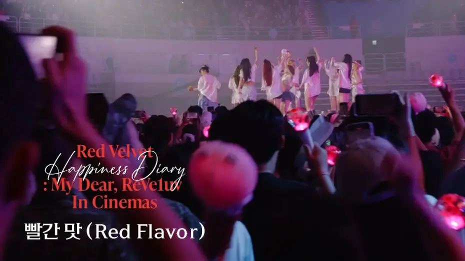 Wideo do filmu Red Velvet Happiness Diary : My Dear, ReVe1uv in Cinemas — Red Velvet 레드벨벳 '빨간 맛 (Red Flavor)' Stage @Red Velvet Happiness Diary : My Dear, ReVe1uv In Cinemas
