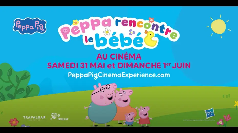 Wideo do filmu Peppa poznaje dzidziusia — PEPPA PIG RENCONTRE LE BÉBÉ AU CINÉMA | Bande-annonce