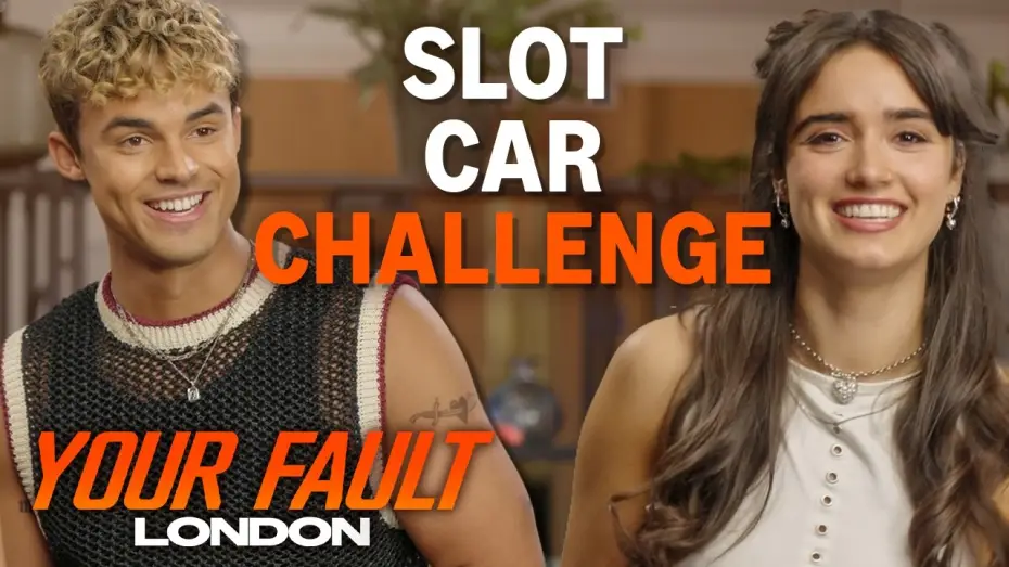 Wideo do filmu Your Fault: London — Asha Banks & Matthew Broome Race Each Other In A Slot Car Challenge