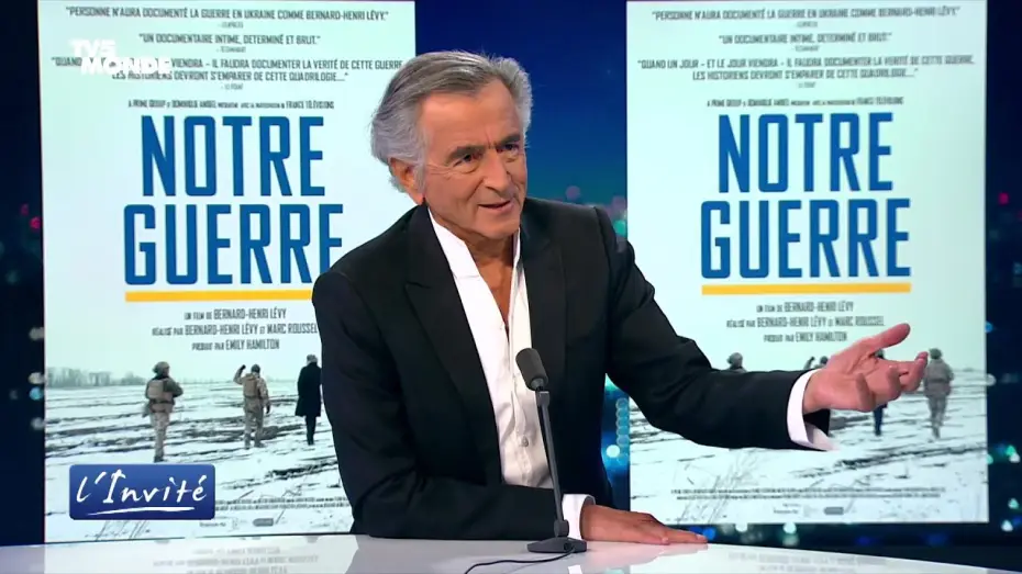 Wideo do filmu Notre Guerre — Bernard-Henri Lévy - TV5MONDE L'Invité : Notre Guerre & guerre en Ukraine (3 juin 2025)