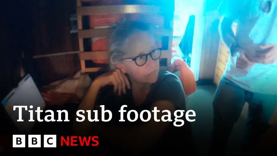 Wideo do filmu Implosion: The Titanic Sub Disaster — Titan submersible footage captures moment of implosion | BBC News
