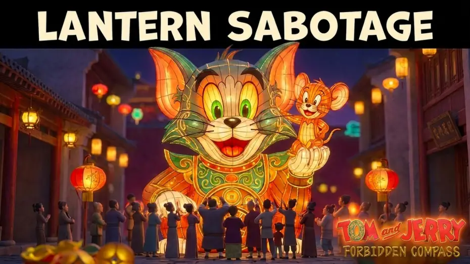 Wideo do filmu Tom i Jerry: Przygoda w muzeum — Lantern Sabotage Scene
