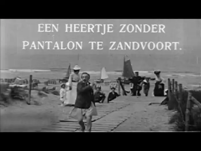 Wideo do filmu De mésaventure van een Fransch heertje zonder pantalon aan het strand te Zandvoort — The Misadventure of a French Gentleman Without Pants at the Zandvoort Beach (A.&W. Mullens, 1905)