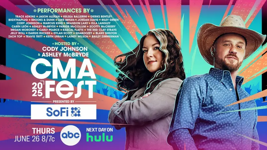 Wideo do filmu CMA Fest 2025 — "CMA Fest presented by SoFi" | Thurs., June 26 at 8/7c on ABC