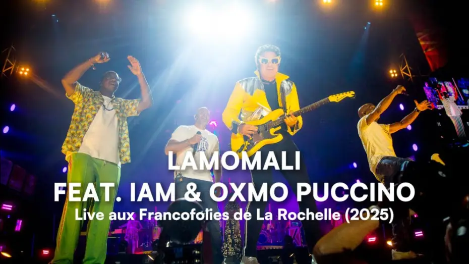 Wideo do filmu Lamomali avec -M- aux Francofolies de La Rochelle — LAMOMALI FEAT IAM & OXMO PUCCINO (Live Francofolies La Rochelle 2025)