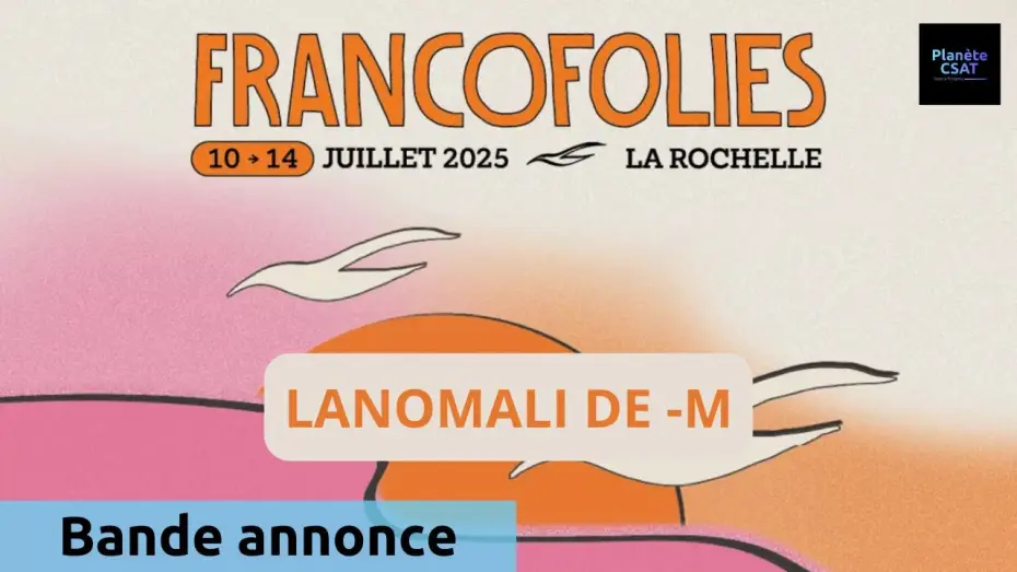 Wideo do filmu Lamomali avec -M- aux Francofolies de La Rochelle — Lamomali de -M-, en concert aux Francofolies | bande annonce | France 4