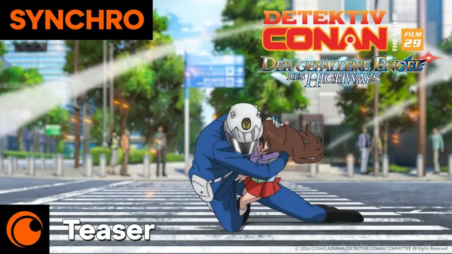 Wideo do filmu 名探偵コナン ハイウェイの堕天使 — Detektiv Conan: Der gefallene Engel des Highways – Offizieller Teaser Deutsch (Kinostart: 25.8.2026)