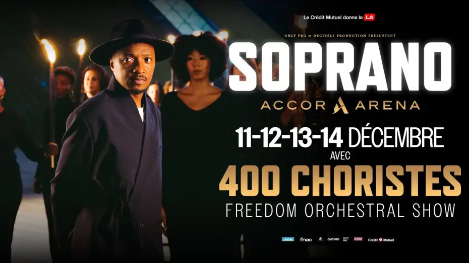Wideo do filmu Soprano à l'Accor Arena — Soprano - Freedom Orchestral Show [11 au 14 Décembre à l'Accor Arena]