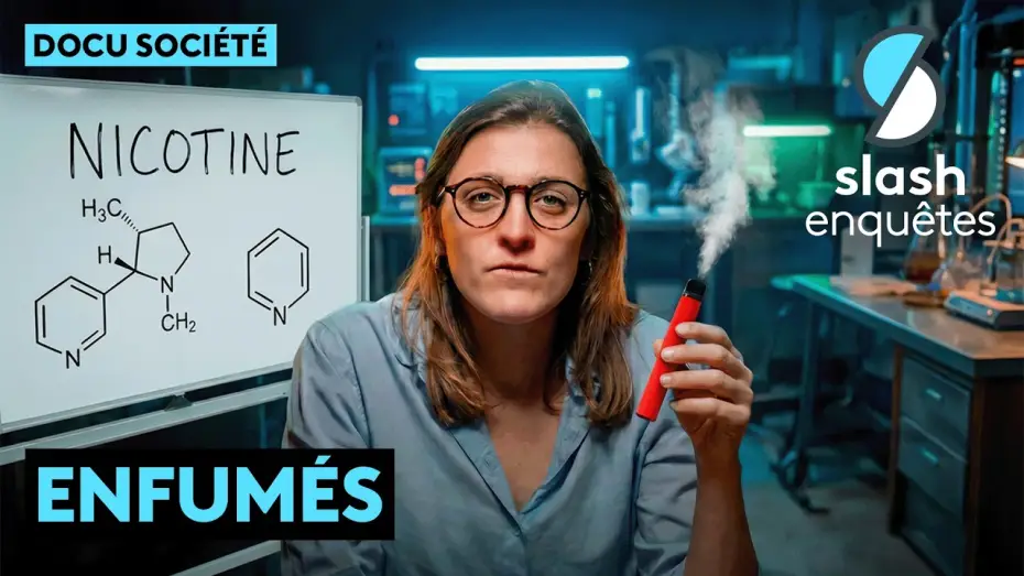 Wideo do filmu Enfumés, j'ai infiltré l'industrie de la vape — J'ai infiltré l'industrie de la vape et découvert ses stratégies cachées