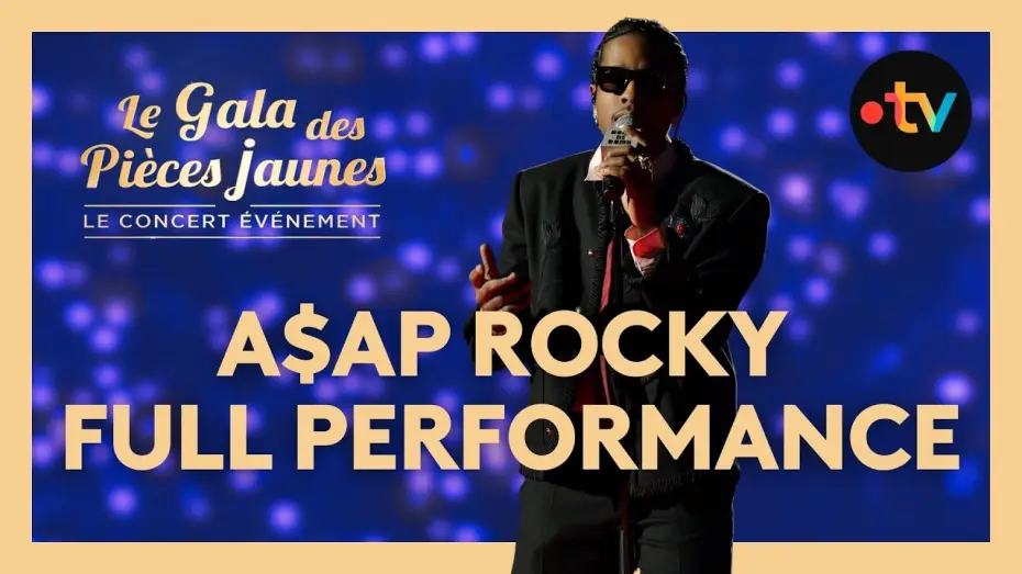 Wideo do filmu Le Gala des Pièces Jaunes 2026 : Le concert événement — A$AP Rocky - Robbery, I smoked away my brain… live au Gala des Pièces Jaunes 2026