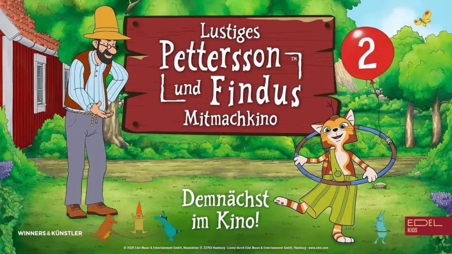 Wideo do filmu Lustiges Pettersson und Findus Mitmachkino 2 — LUSTIGES PETTERSSON UND FINDUS MITMACHKINO 2! Ab 26. März 2026 im Kino!