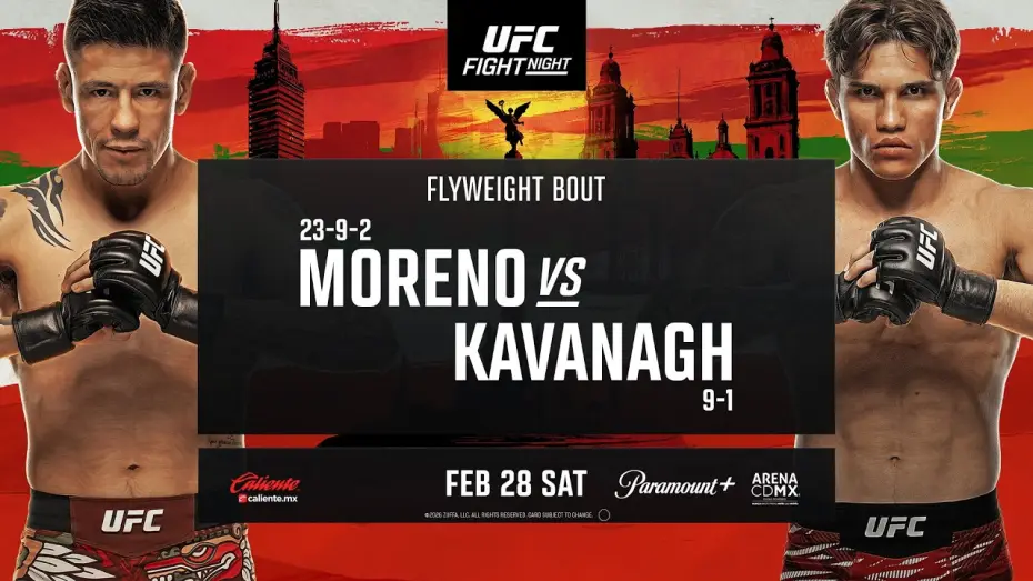 Wideo do filmu UFC Fight Night 268: Moreno vs. Kavanagh — UFC Mexico: Moreno vs Kavanagh - February 28th | Fight Promo