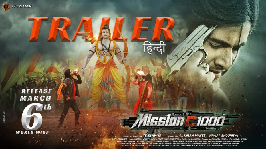 Wideo do filmu Mission C1000 — MISSION C1000 (Hindi) Official Trailer  | Tejeshwar, Pragyanayan | SV Creation