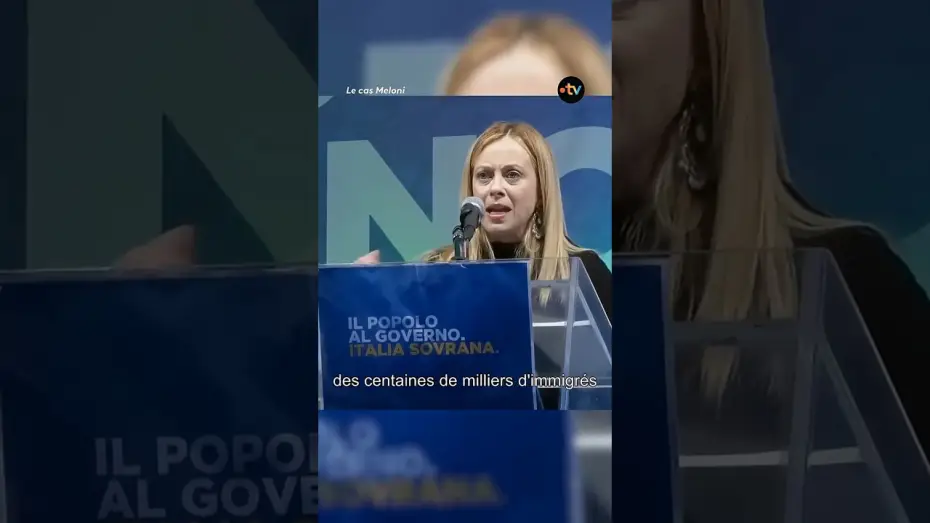 Wideo do filmu Le cas Meloni — Immigration en Italie : le revirement de Georgia Meloni
