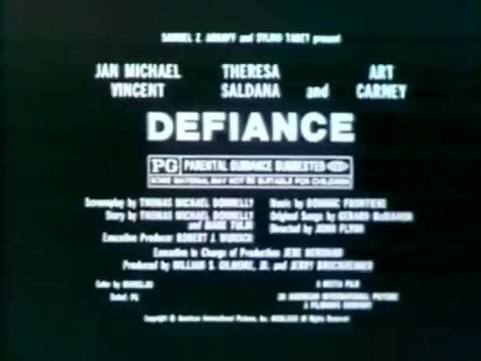 Wideo do filmu Defiance — Defiance 1980 TV trailer