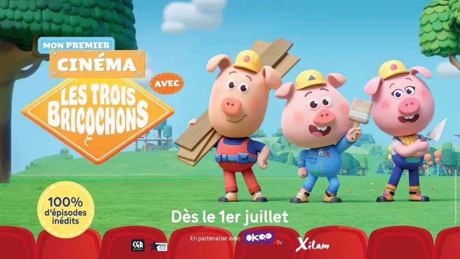 Wideo do filmu Les trois bricochons — Bande-annonce | Mon premier cinéma avec Les Trois Bricochons, au cinéma le 1er juillet !