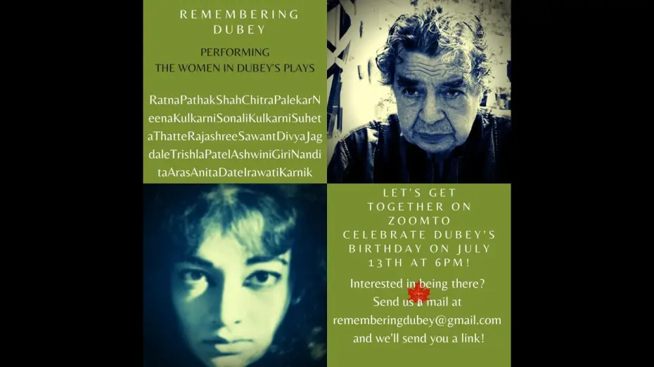 Wideo do filmu अंधा युग — Remembering DUBEY 🕊️ (Has "Andha Yug" clips interspersed, alongside other works, in memory of his legacy).