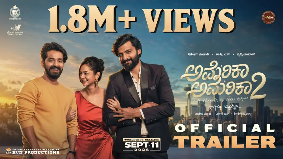 Wideo do filmu ಅಮೆರಿಕಾ ಅಮೆರಿಕಾ 2 — AMERICA AMERICA 2  - Official Trailer | Niroop, Shanvi, Pruthvi | Nagathihalli Chandrashekhar | #aa2