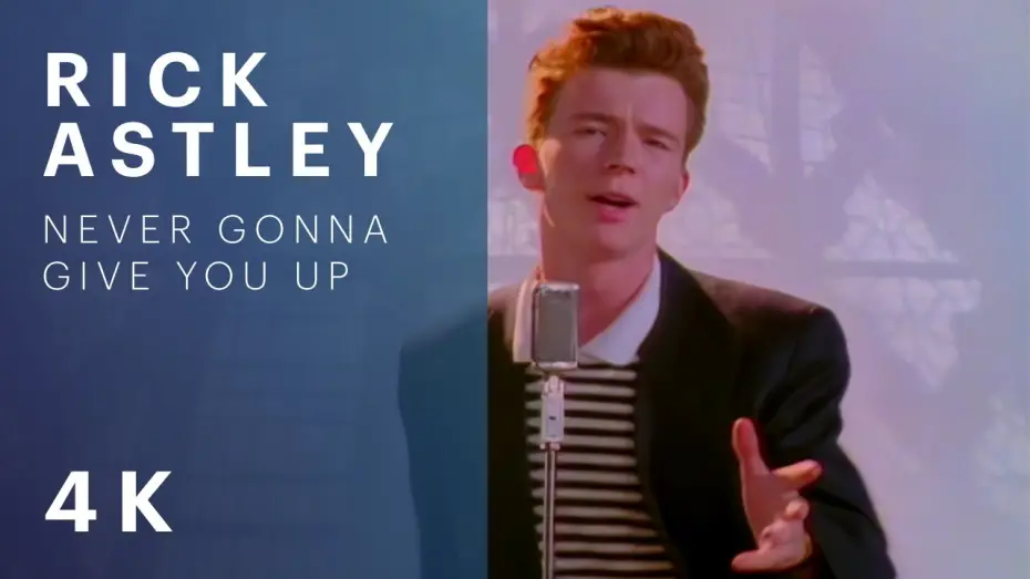 Wideo do filmu Die Rückkehr — Rick Astley - Never Gonna Give You Up (Official Video) (4K Remaster)
