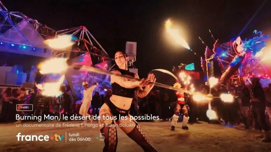 Wideo do filmu Burning Man, le désert de tous les possibles — Burning Man, le désert de tous les possibles sur France 5 lundi 31 août 2026